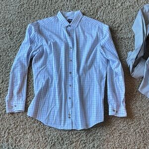 Men's Blue Checkered Shirt